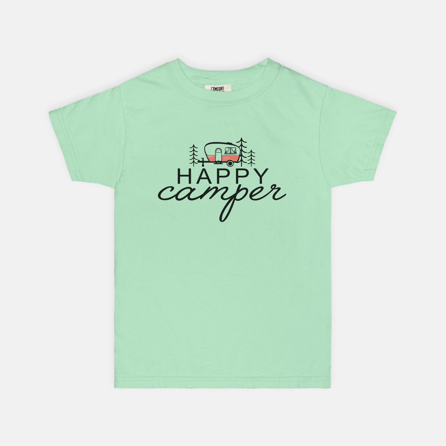 Happy Camper Comfort Color Youth Tee 9018