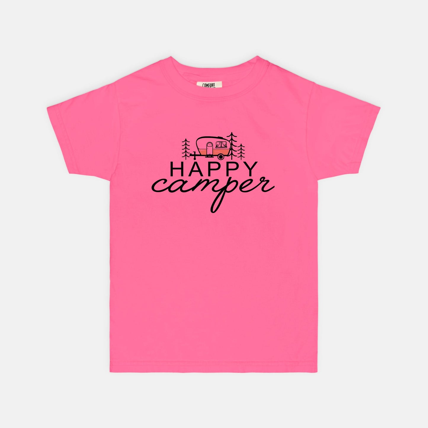 Happy Camper Comfort Color Youth Tee 9018