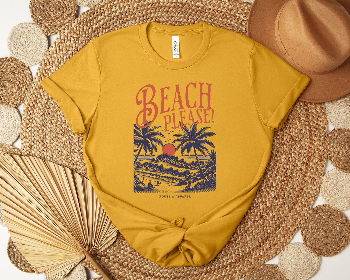 Beach Please Bella Canvas Unisex Tee 3001CVC