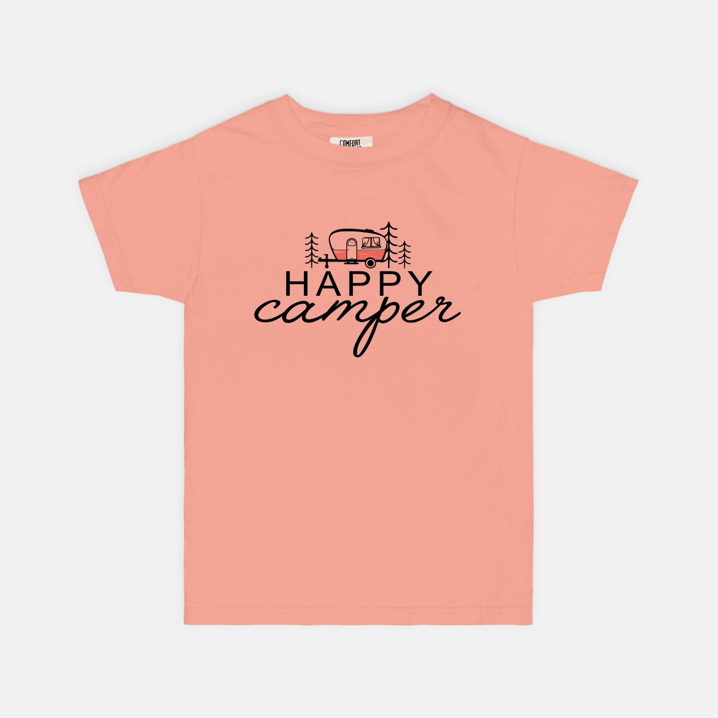 Happy Camper Comfort Color Youth Tee 9018