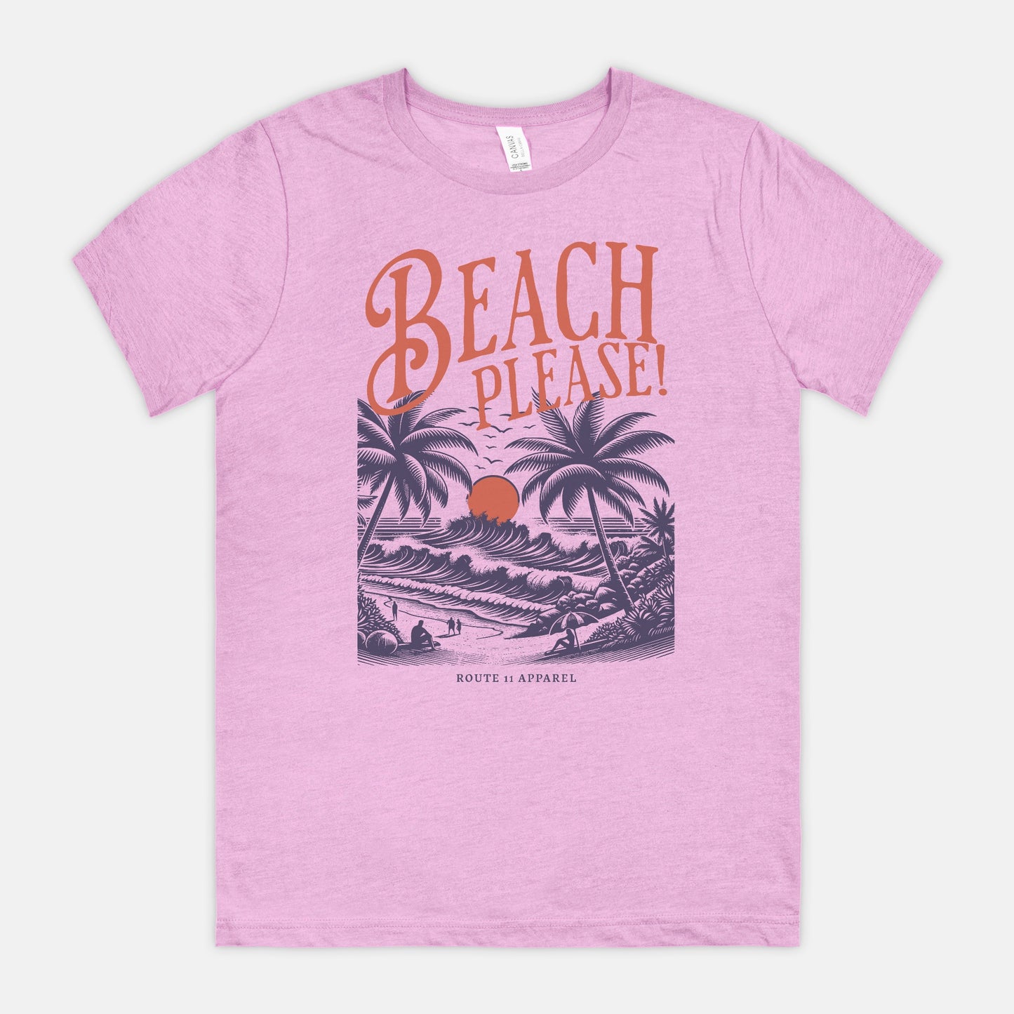 Beach Please Bella Canvas Unisex Tee 3001CVC