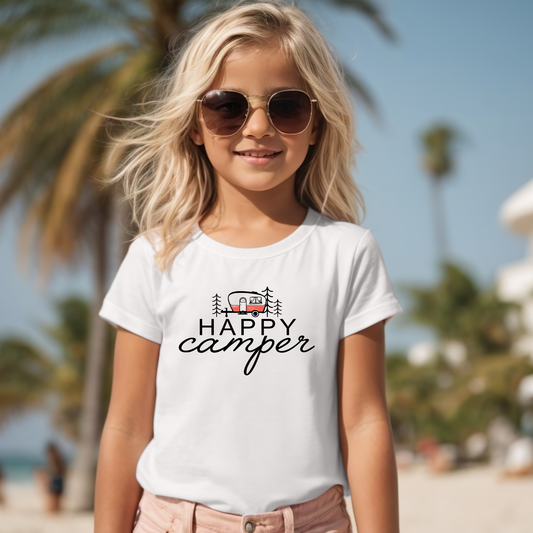 Happy Camper Comfort Color Youth Tee 9018