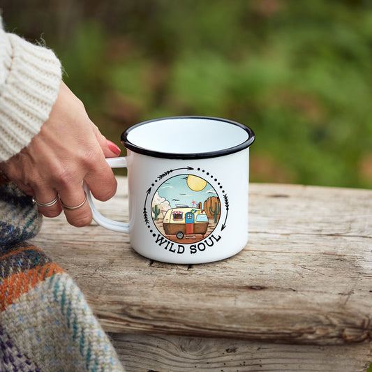 Wild Soul Camp Mug 10 oz. (Black Rim)