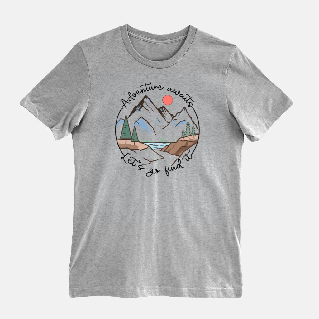 Adventure Awaits, Go Find It Bella Canvas Unisex Tee 3001CVC