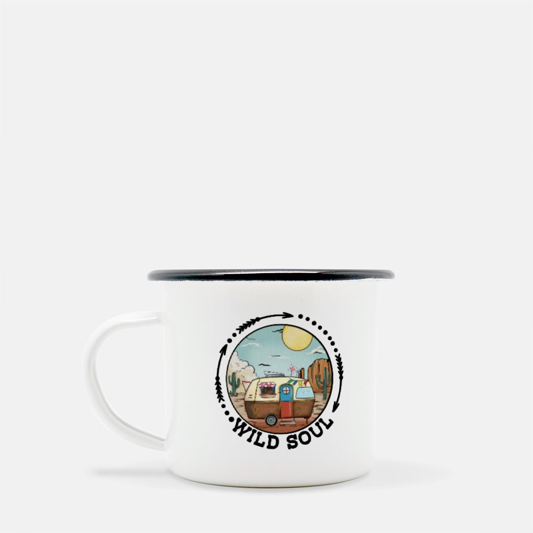 Wild Soul Camp Mug 10 oz. (Black Rim)