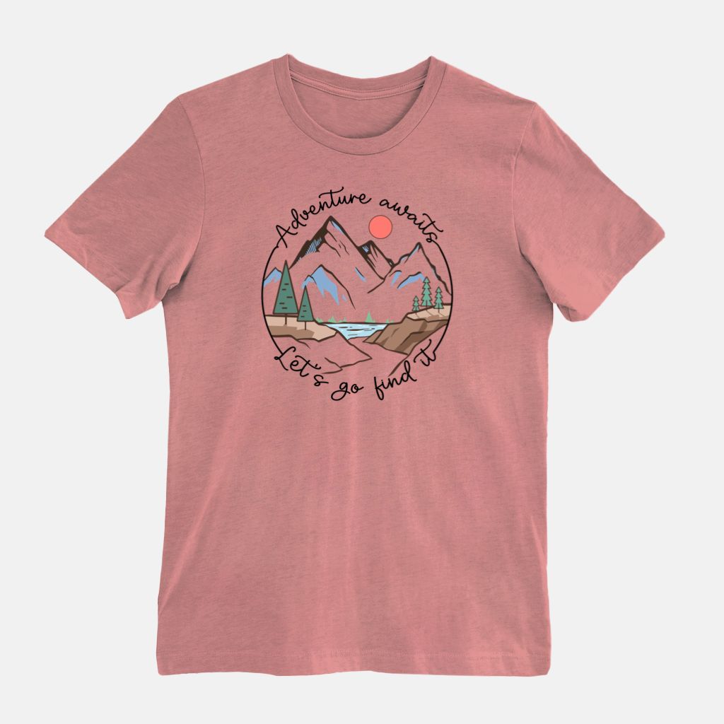 Adventure Awaits, Go Find It Bella Canvas Unisex Tee 3001CVC