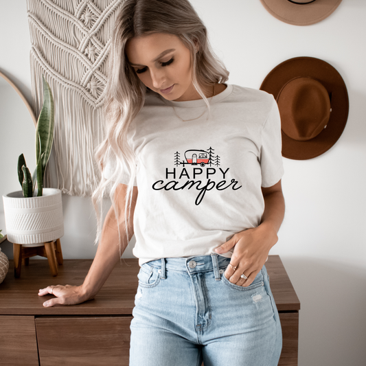 Happy Camper Bella Canvas Unisex Tee 3001CVC