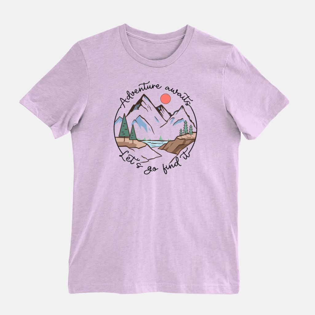 Adventure Awaits, Go Find It Bella Canvas Unisex Tee 3001CVC